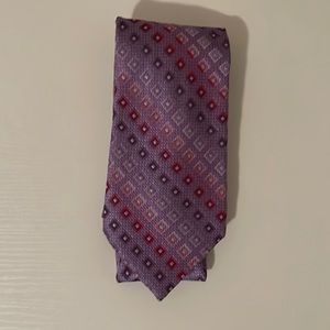 Kenneth Cole New York Purple Diamond Tie
